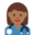 woman health worker, medium-dark skin tone